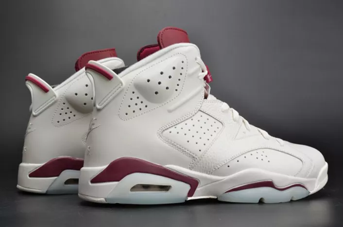 Comfortable Jordan 6 Retro Maroon 384664-116 650