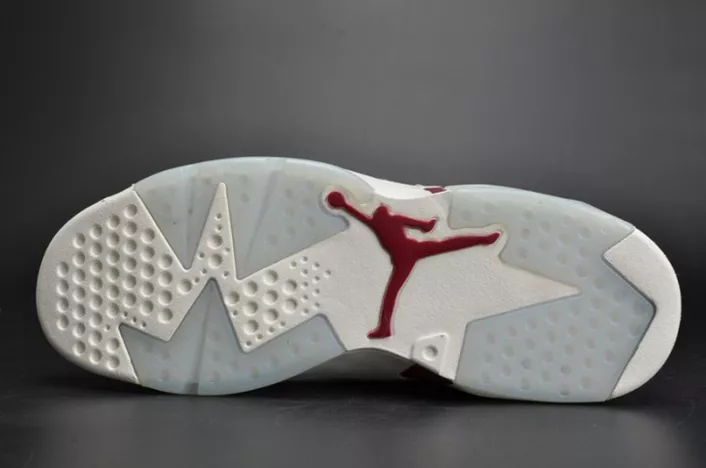 Comfortable Jordan 6 Retro Maroon 384664-116 650