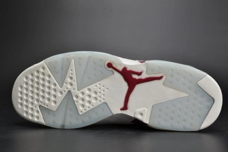 Comfortable Jordan 6 Retro Maroon 384664-116 650