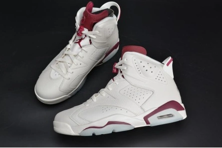 Comfortable Jordan 6 Retro Maroon 384664-116 650