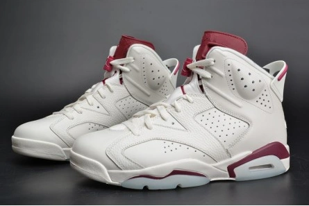 Comfortable Jordan 6 Retro Maroon 384664-116 650