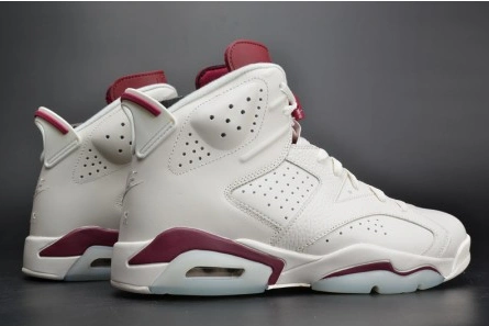 Comfortable Jordan 6 Retro Maroon 384664-116 650