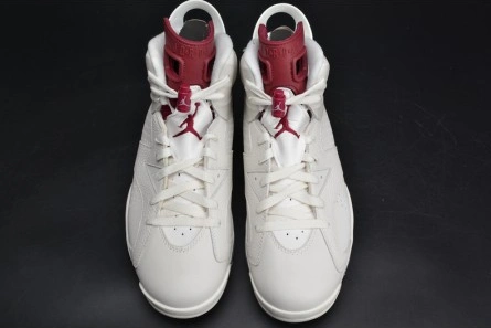Comfortable Jordan 6 Retro Maroon 384664-116 650