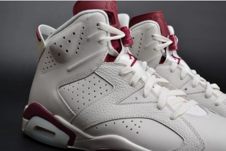 Comfortable Jordan 6 Retro Maroon 384664-116 650