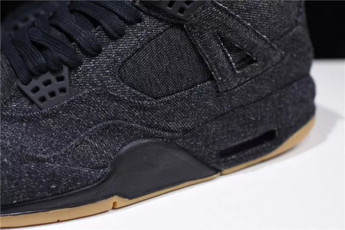 Comfortable Levi's x Air Jordan 4 'black' AO2571-001 535