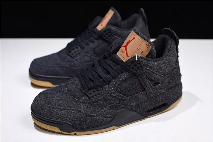 Comfortable Levi's x Air Jordan 4 'black' AO2571-001 535