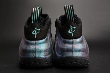 Affordable 6999 Nike Air Foamposite One PRM "Abalone" Black Aurora Green mens 575420- 1544