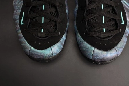 Affordable 6999 Nike Air Foamposite One PRM "Abalone" Black Aurora Green mens 575420- 1544