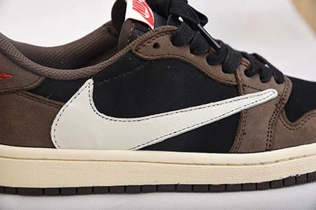 Lightweight 7531 TRAVIS SCOTT AIR JORDAN 1 LOW DARK MOCHA CQ4277-001