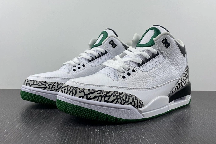 Comfortable 4674 Jordan 3 Retro Oregon Ducks Pit Crew White 396