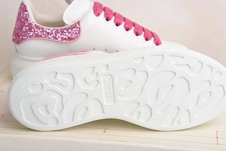 6779 ALEXANDER MCQUEEN SOLE SNEAKERS -462214-WHGP7-9374 PINK SEQUINS StreetReady 2126