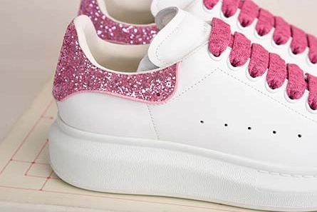 6779 ALEXANDER MCQUEEN SOLE SNEAKERS -462214-WHGP7-9374 PINK SEQUINS StreetReady 2126