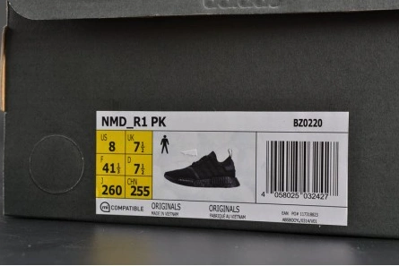 7411 Adidas NMD R1 PK Japan Triple Black Primeknit BZ Breathable 1848