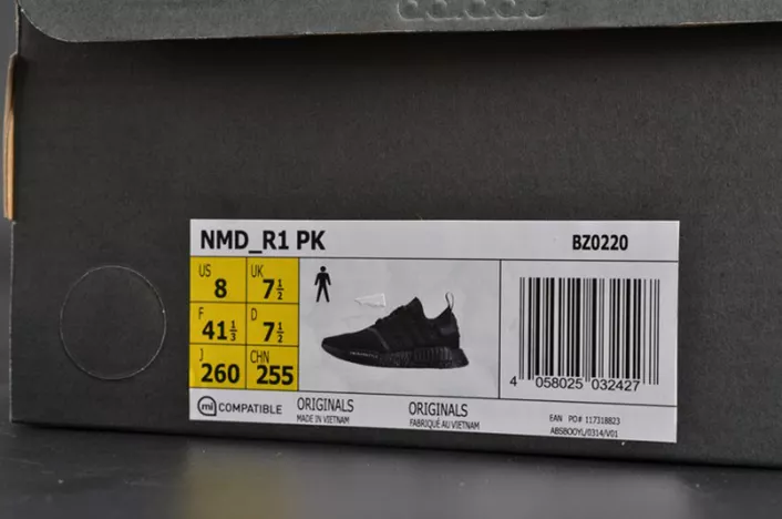 7411 Adidas NMD R1 PK Japan Triple Black Primeknit BZ Breathable 1848