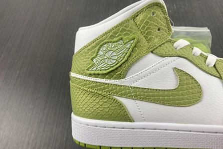 5834 Jordan 1 Mid Green Python DV2959- Durable 176
