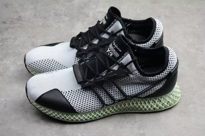 7098 adidas Y-3 Runner 4D Black White - AQ Comfortable 1800