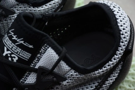 7098 adidas Y-3 Runner 4D Black White - AQ Comfortable 1800