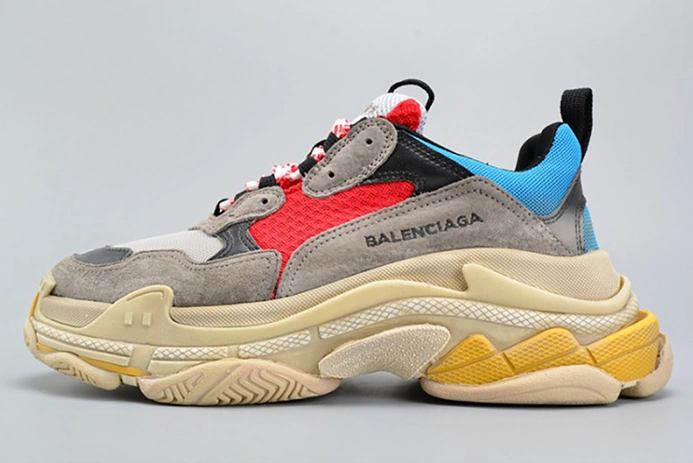 SmartChoice 5834 BALENCIAGA TRIPLE S TRAINER RED  BLUE  YELLOW 490673-W06E3- 2076