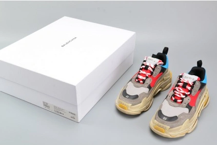 SmartChoice 5834 BALENCIAGA TRIPLE S TRAINER RED  BLUE  YELLOW 490673-W06E3- 2076