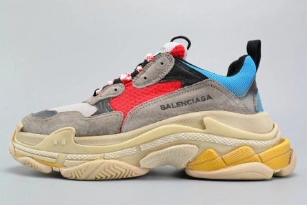 SmartChoice 5834 BALENCIAGA TRIPLE S TRAINER RED  BLUE  YELLOW 490673-W06E3- 2076