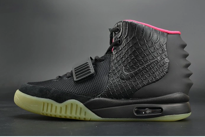 Soft NIKE AIR YEEZY 2 "SOLAR RED" black mens 508214-006 1594