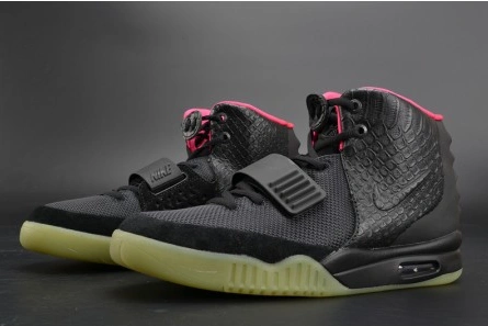 Soft NIKE AIR YEEZY 2 "SOLAR RED" black mens 508214-006 1594