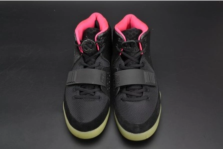 Soft NIKE AIR YEEZY 2 "SOLAR RED" black mens 508214-006 1594