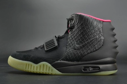 Soft NIKE AIR YEEZY 2 "SOLAR RED" black mens 508214-006 1594