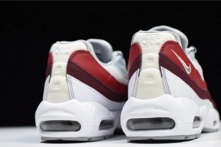 NIKE Air Max 95 Essential Mens White-Grey-Red Running Shoes  749766-103 Bold 1356