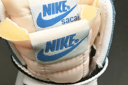NIKE BLAZER HIGH SACAI WHITE BLACK LEGEND BLUE - BV0072-001 Stylish 1596