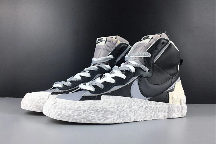 NIKE BLAZER HIGH SACAI WHITE-GREY - BV0072-002 Lightweight 1609