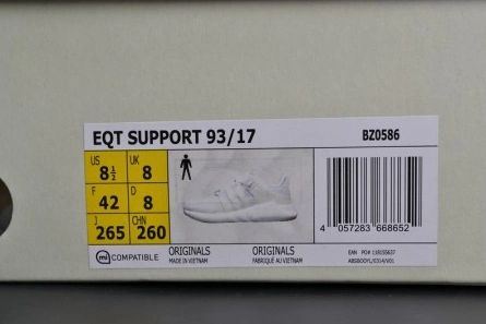 3039 Adidas Originals  EQT SUPPORT 93 17 CREAM Running Shoes  MENS BZ ModernLook 1887