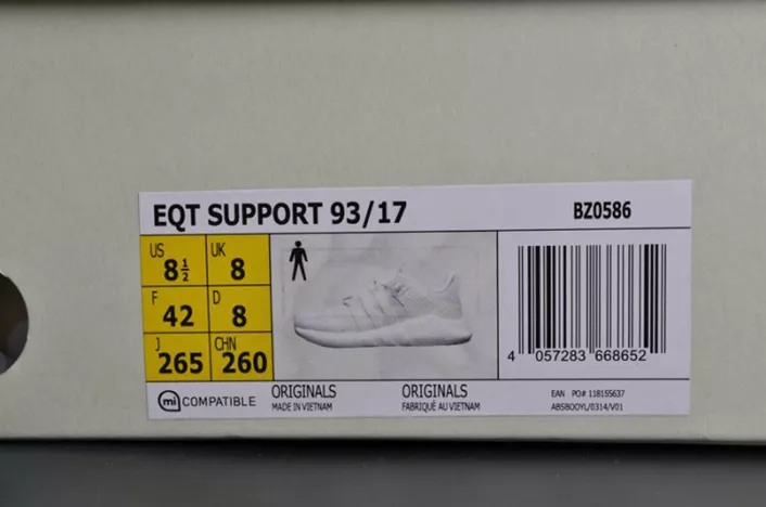 3039 Adidas Originals  EQT SUPPORT 93 17 CREAM Running Shoes  MENS BZ ModernLook 1887