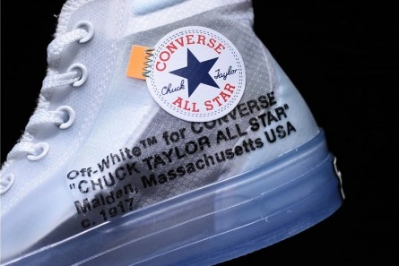 6072 OFF-WHITE x Converse Chuck Taylor All Star 1970s White AA3836- Sophisticated 1969
