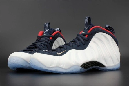 Nike Air Foamposite One "Olympic" University Red  white  mens 575420-400 Flexible 1548