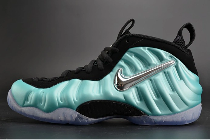 Nike Air Foamposite Pro "Island Green" Metallic Platinum mens 624041-303 Durable 1565