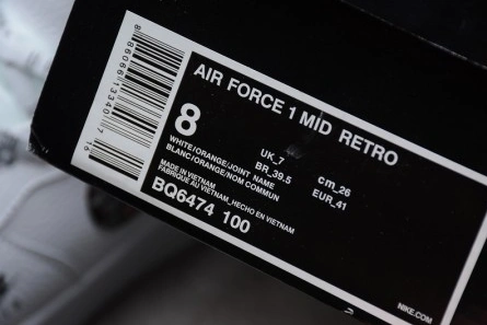 Durable Nike Air Force 1 Mid Terra OrangeAR7719-101 1225