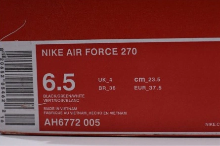 Comfortable Nike Air Force 270 Carnivore AH6772-005 1620