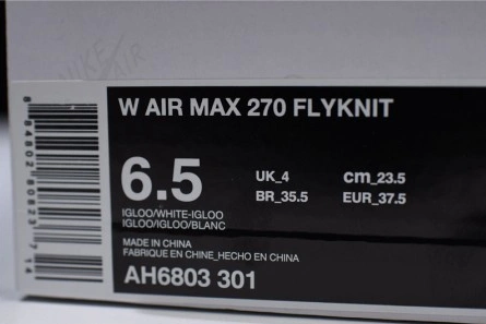 Nike Air Max 270 Flyknit (White) - AH6803-301 AllSeason 1431