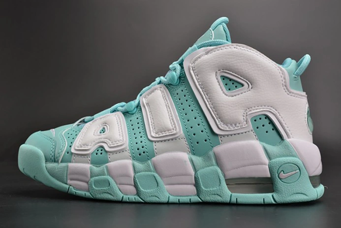 Classic Nike Air More Uptempo GS "Island Green" womens 415082-300 1510
