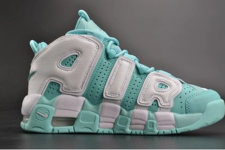 Classic Nike Air More Uptempo GS "Island Green" womens 415082-300 1510