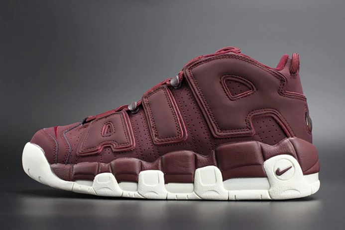 Minimalist Nike Air More Uptempo "Night Maroon" mens 921949-600 1531