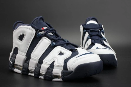 Nike Air More Uptempo "Olympic" White Midnight Navy mens 414962-104 BestValue 1535