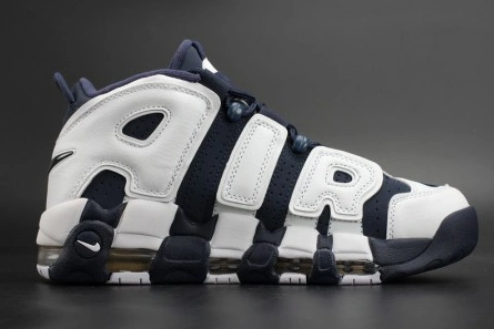 Nike Air More Uptempo "Olympic" White Midnight Navy mens 414962-104 BestValue 1535