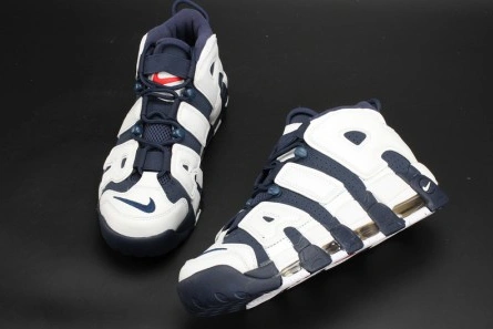 Nike Air More Uptempo "Olympic" White Midnight Navy mens 414962-104 BestValue 1535
