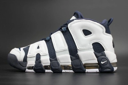 Nike Air More Uptempo "Olympic" White Midnight Navy mens 414962-104 BestValue 1535