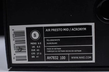 EyeCatching Nike Air Presto Mid x Acronym - Ah7832-100 1615