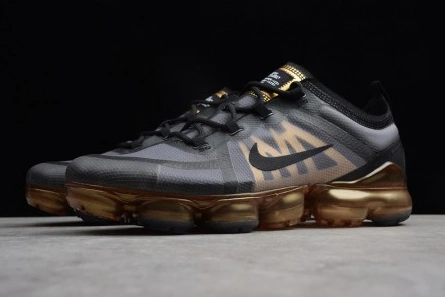 BestValue Nike Air VaporMax 2019 Black Metallic Gold AR6631-002 1497