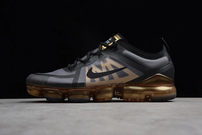 BestValue Nike Air VaporMax 2019 Black Metallic Gold AR6631-002 1497