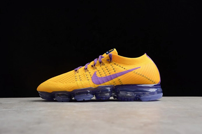 Nike Air VaporMax Flyknit 2018 Lemon Yellow Purple  mens AA3858-104 WellDesigned 1490